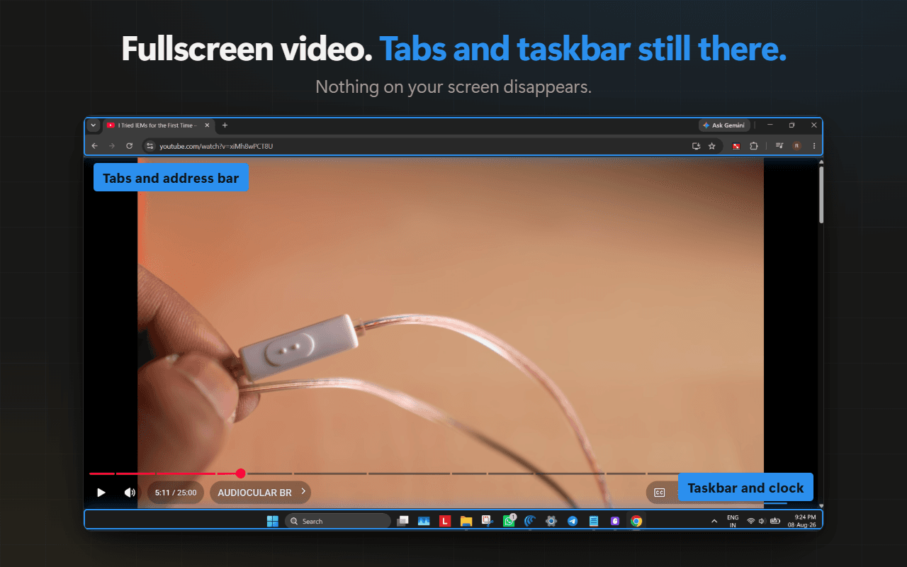 Windowed Fullscreen screenshot 1